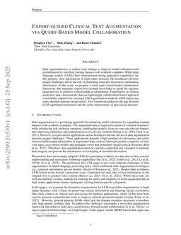 Expert-guided Clinical Text Augmentation via Query-Based Model Collaboration