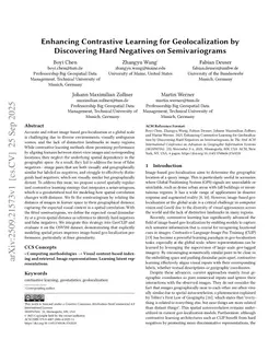 Enhancing Contrastive Learning for Geolocalization by Discovering Hard Negatives on Semivariograms