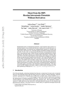 Shoot from the HIP: Hessian Interatomic Potentials without derivatives