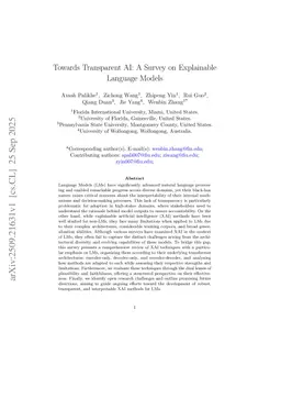Towards Transparent AI: A Survey on Explainable Language Models