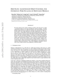 DriftLite: Lightweight Drift Control for Inference-Time Scaling of Diffusion Models