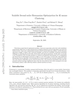 Scalable Second-order Riemannian Optimization for $K$-means Clustering