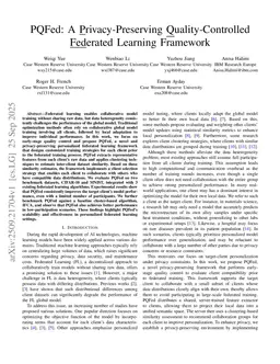 PQFed: A Privacy-Preserving Quality-Controlled Federated Learning Framework