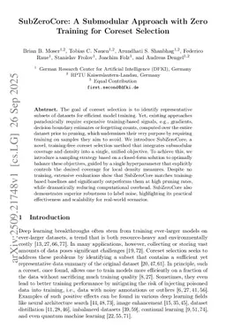 SubZeroCore: A Submodular Approach with Zero Training for Coreset Selection