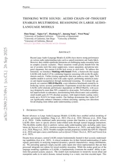 Thinking with Sound: Audio Chain-of-Thought Enables Multimodal Reasoning in Large Audio-Language Models