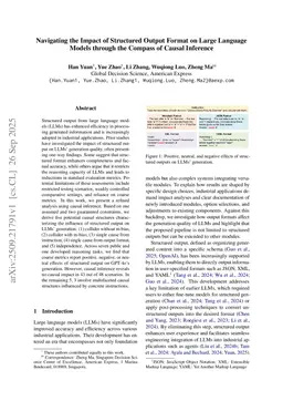 Quantifying the Impact of Structured Output Format on Large Language Models through Causal Inference