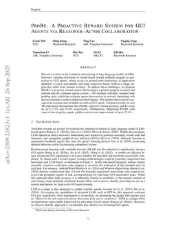 ProRe: A Proactive Reward System for GUI Agents via Reasoner-Actor Collaboration