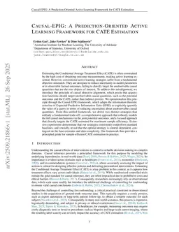 Causal-EPIG: A Prediction-Oriented Active Learning Framework for CATE Estimation
