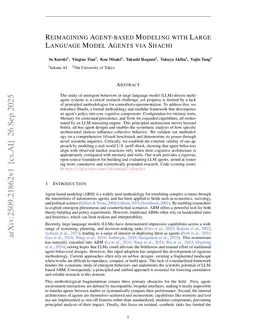 Reimagining Agent-based Modeling with Large Language Model Agents via Shachi