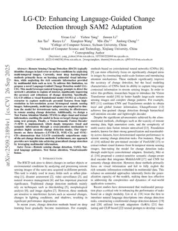 LG-CD: Enhancing Language-Guided Change Detection through SAM2 Adaptation