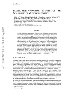 Elastic MoE: Unlocking the Inference-Time Scalability of Mixture-of-Experts