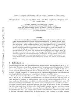 Error Analysis of Discrete Flow with Generator Matching
