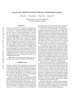 Multi-View Crowd Counting With Self-Supervised Learning