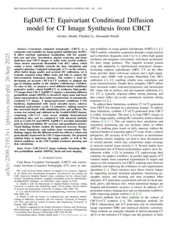 EqDiff-CT: Equivariant Conditional Diffusion model for CT Image Synthesis from CBCT