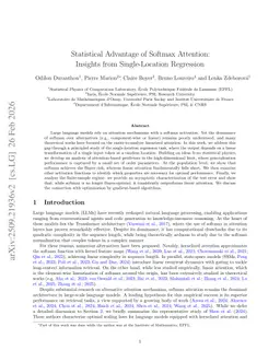 Statistical Advantage of Softmax Attention: Insights from Single-Location Regression