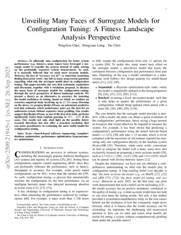 Unveiling Many Faces of Surrogate Models for Configuration Tuning: A Fitness Landscape Analysis Perspective