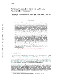 Active Attacks: Red-teaming LLMs via Adaptive Environments