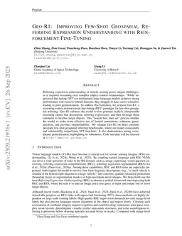 Geo-R1: Improving Few-Shot Geospatial Referring Expression Understanding with Reinforcement Fine-Tuning