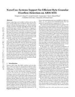 NanoTag: Systems Support for Efficient Byte-Granular Overflow Detection on ARM MTE