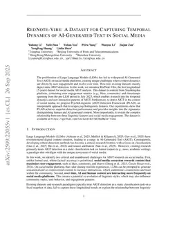 RedNote-Vibe: A Dataset for Capturing Temporal Dynamics of AI-Generated Text in Social Media