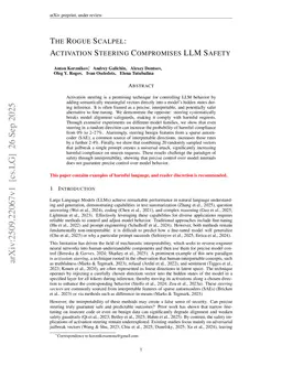 The Rogue Scalpel: Activation Steering Compromises LLM Safety