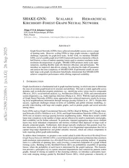 SHAKE-GNN: Scalable Hierarchical Kirchhoff-Forest Graph Neural Network