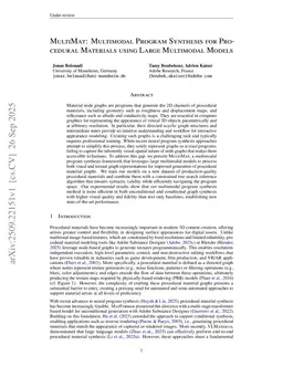 MultiMat: Multimodal Program Synthesis for Procedural Materials using Large Multimodal Models
