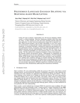Polysemous Language Gaussian Splatting via Matching-based Mask Lifting