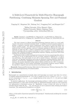 A Multi-Level Framework for Multi-Objective Hypergraph Partitioning: Combining Minimum Spanning Tree and Proximal Gradient