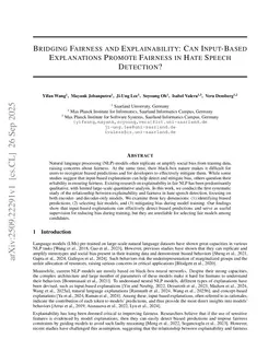 Bridging Fairness and Explainability: Can Input-Based Explanations Promote Fairness in Hate Speech Detection?