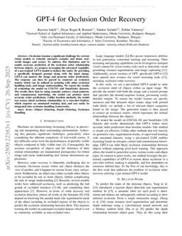 GPT-4 for Occlusion Order Recovery