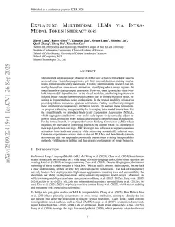 Explaining multimodal LLMs via intra-modal token interactions