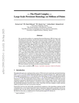 The Flood Complex: Large-Scale Persistent Homology on Millions of Points
