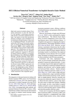 IIET: Efficient Numerical Transformer via Implicit Iterative Euler Method