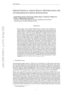 Group Critical-token Policy Optimization for Autoregressive Image Generation