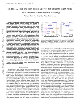 PSTTS: A Plug-and-Play Token Selector for Efficient Event-based Spatio-temporal Representation Learning
