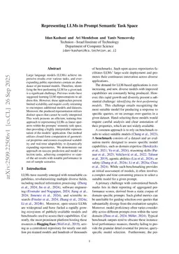 Representing LLMs in Prompt Semantic Task Space