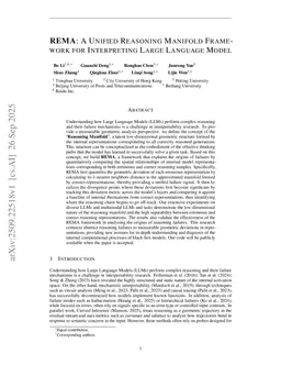 REMA: A Unified Reasoning Manifold Framework for Interpreting Large Language Model