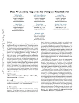 Does AI Coaching Prepare us for Workplace Negotiations?