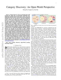 Category Discovery: An Open-World Perspective