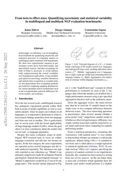 Beyond statistical significance: Quantifying uncertainty and statistical variability in multilingual and multitask NLP evaluation