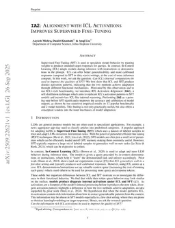 IA2: Alignment with ICL Activations Improves Supervised Fine-Tuning