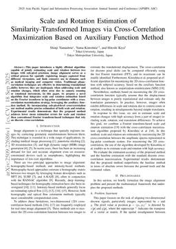 Scale and Rotation Estimation of Similarity-Transformed Images via Cross-Correlation Maximization Based on Auxiliary Function Method
