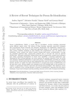 A review of Recent Techniques for Person Re-Identification