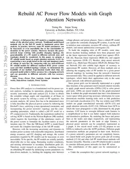 Rebuild AC Power Flow Models with Graph Attention Networks