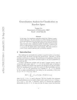 Generalization Analysis for Classification on Korobov Space