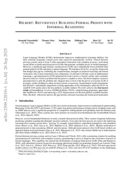 Hilbert: Recursively Building Formal Proofs with Informal Reasoning
