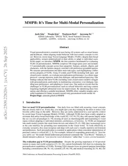 MMPB: It's Time for Multi-Modal Personalization