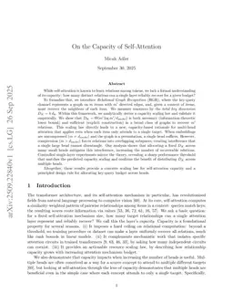 On the Capacity of Self-Attention