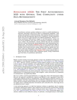Ringleader ASGD: The First Asynchronous SGD with Optimal Time Complexity under Data Heterogeneity